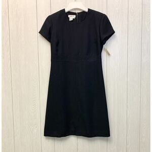 Talbots Black Short Sleeve Dress Size 4 NWT